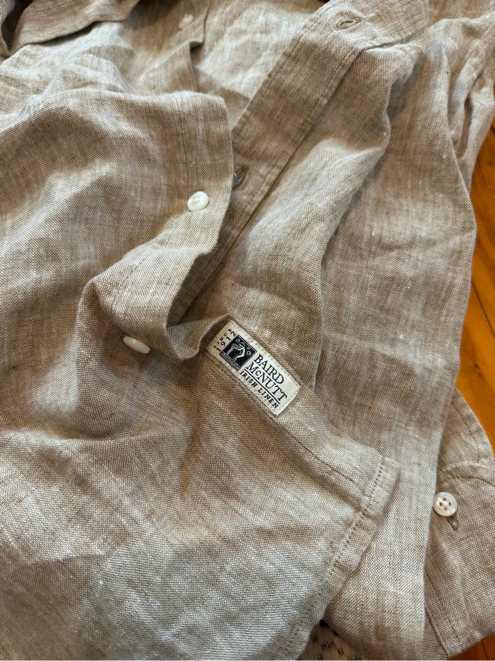 New j crew linen shirt